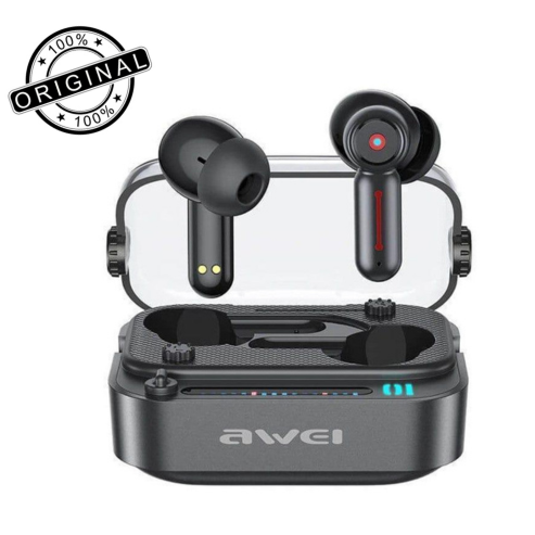 AWEI T58 BLUETOOTH HANDSFREE IN-EAR ΜΕ ΘΗΚΗ ΦΟΡΤΙΣΗΣ & ACTIVE NOISE ΜΑΥΡΟ- vip mix shop