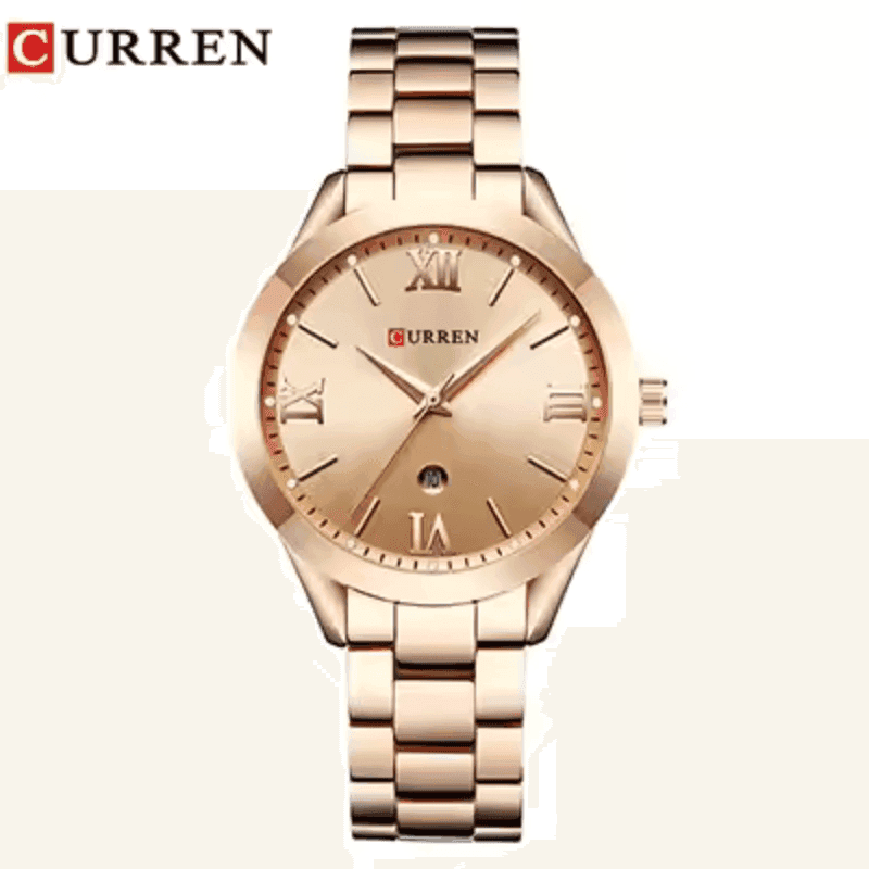 ROZ GOLD ΓΥΝΑΙΚΕΙΟ ΡΟΛΟΙ CURREN 9007 - vip mix shop