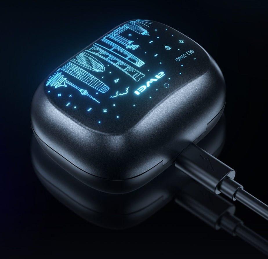 AWEI T53 ENC ΑΚΟΥΣΤΙΚΑ ΑΣΥΡΜΑΤΑ BLUETOOTH EARPODS WIRELESS EARPHONES ΜΕ ΘΗΚΗ ΦΟΡΤΙΣΗΣ ΜΑΥΡΟ - vip mix shop