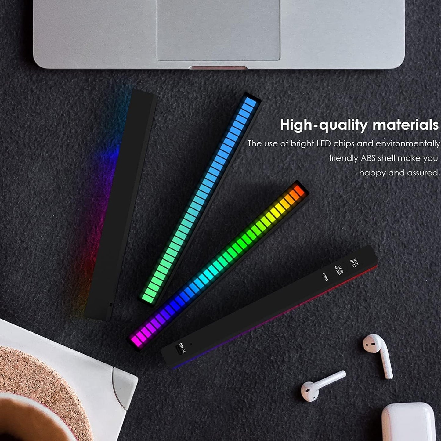GR66 4 LED RGB ΦΩΤΙΣΤΙΚΕΣ ΜΠΑΡΕΣ ΜΕ ΤΕΧΝΟΛΟΓΙΑ ΗΧΟΥ - ΑΝΤΙΔΡΟΥΝ ΣΤΗ ΜΟΥΣΙΚΗ