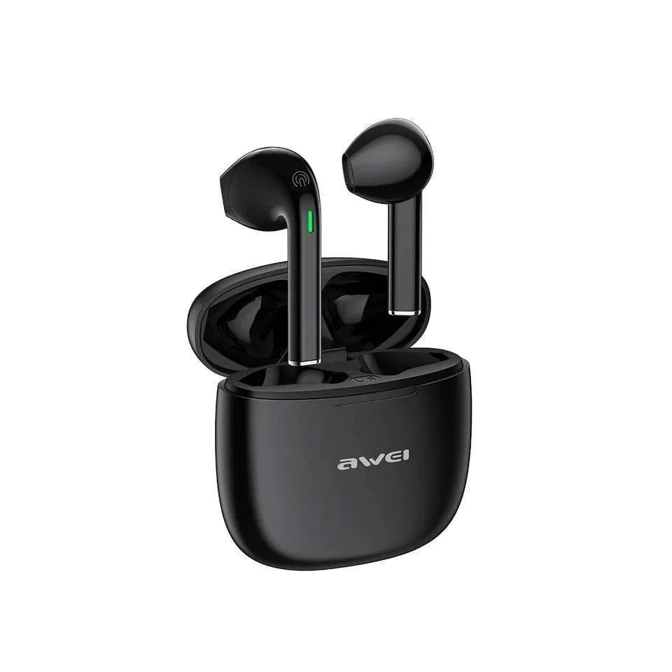 AWEI T26 PRO IN-EAR BLUETOOTH HANDSFREE ΑΚΟΥΣΤΙΚΑ ΜΕ ΘΗΚΗ ΦΟΡΤΙΣΗΣ ΜΑΥΡΑ - vip mix shop
