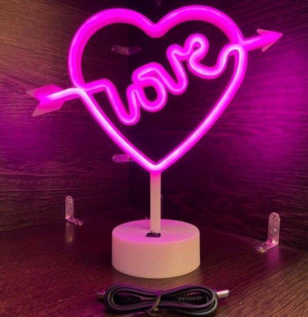 NEON ΦΩΤΙΣΤΙΚΟ ΣΕ ΣΧΗΜΑ ΚΑΡΔΙΑΣ ΜΕ ΜΠΑΤΑΡΙΑ Η ΡΕΥΜΑ - vip mix shop