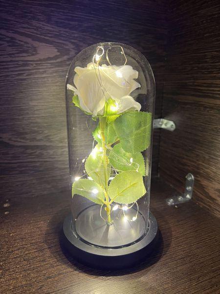 ΤΡΙΑΝΤΑΦΥΛΛΟ ΜΕ LED ΛΑΜΠΑΚΙΑ ΣΕ ΓΥΑΛΑ -Crystal Forever rose of love - vip mix shop