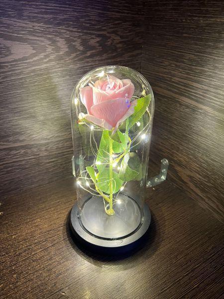 ΤΡΙΑΝΤΑΦΥΛΛΟ ΜΕ LED ΛΑΜΠΑΚΙΑ ΣΕ ΓΥΑΛΑ -Crystal Forever rose of love - vip mix shop