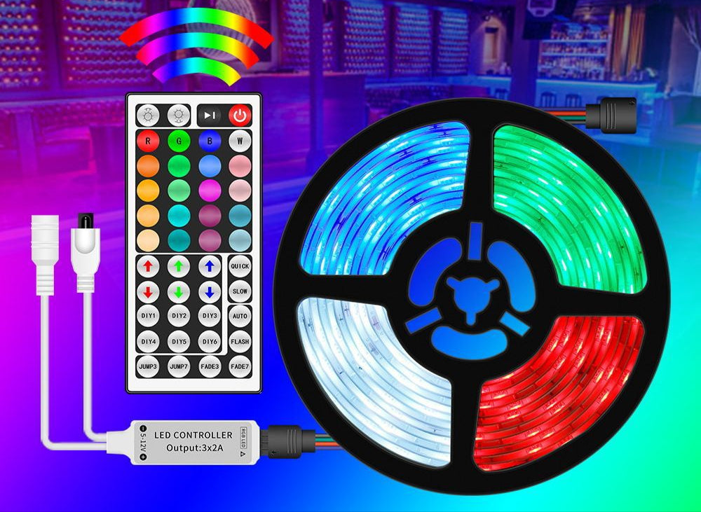 ΤΑΙΝΙΑ LED RGB 5 ΜΕΤΡΑ ΜΕ USB ΚΑΙ ΤΗΛΕΧΕΙΡΙΣΤΗΡΙΟ SMD5050