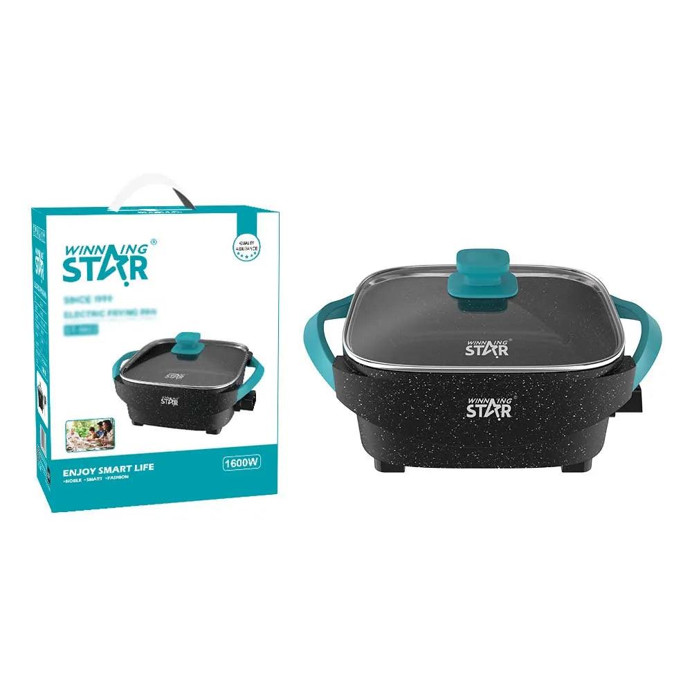 ΗΛΕΚΤΡΙΚΟ ΤΗΓΑΝΙ ΚΑΙ ΚΑΤΣΑΡΟΛΑ 2 ΣΕ 1 1600 WATT WINNING STAR ST-9802 - vip mix shop