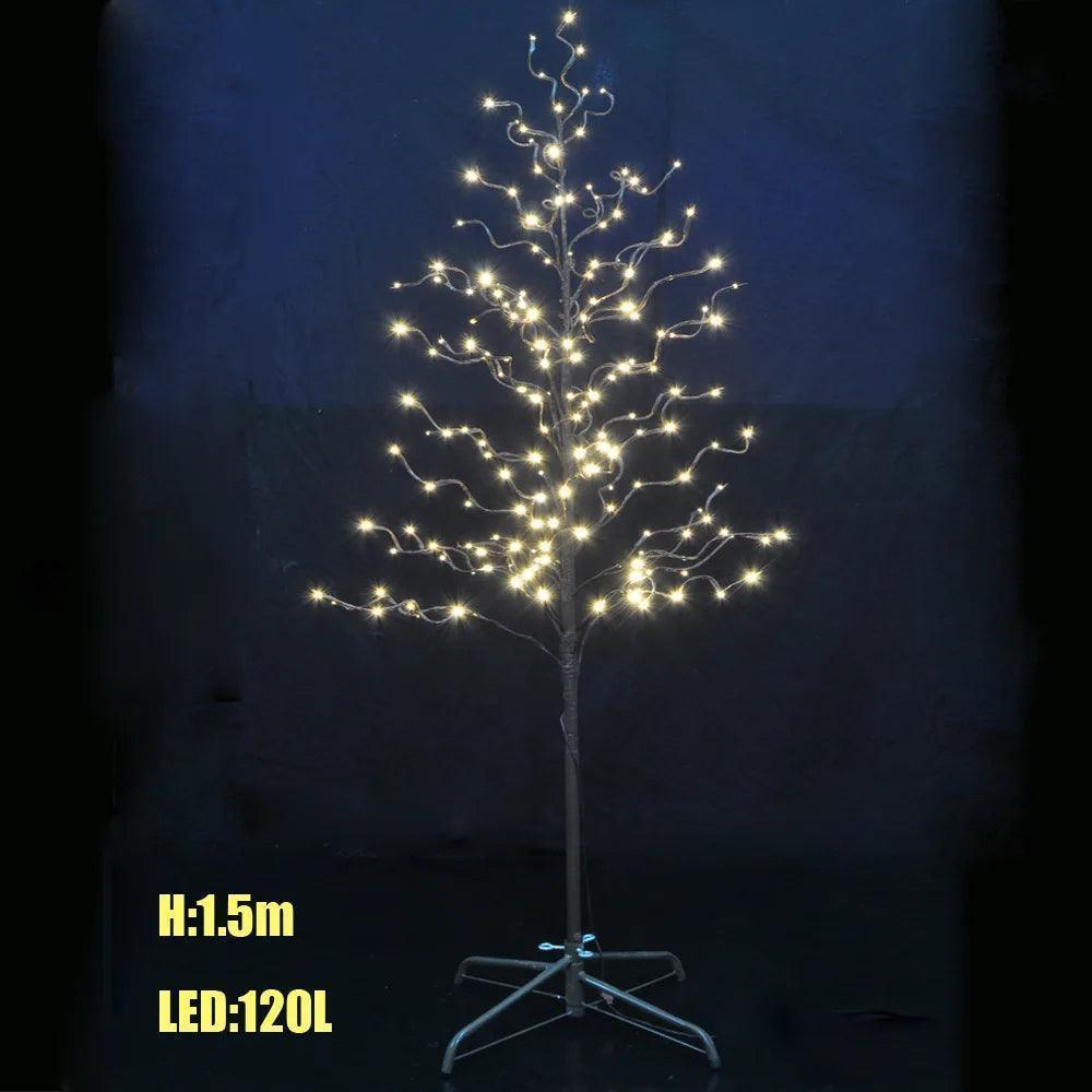 ΔΕΝΤΡΟ ΜΕ ΦΩΤΑΚΙΑ LED ΛΕΥΚΟ 150CM ΜΕ 116 ΘΕΡΜΑ ΛΑΜΠΑΚΙΑ - vip mix shop