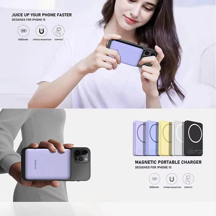 POWER BANK MAGNETIC MAGSAFE 4000MAH ΜΕ ΘΥΡΑ USB-C – ΛΕΥΚΟ ANDOWL