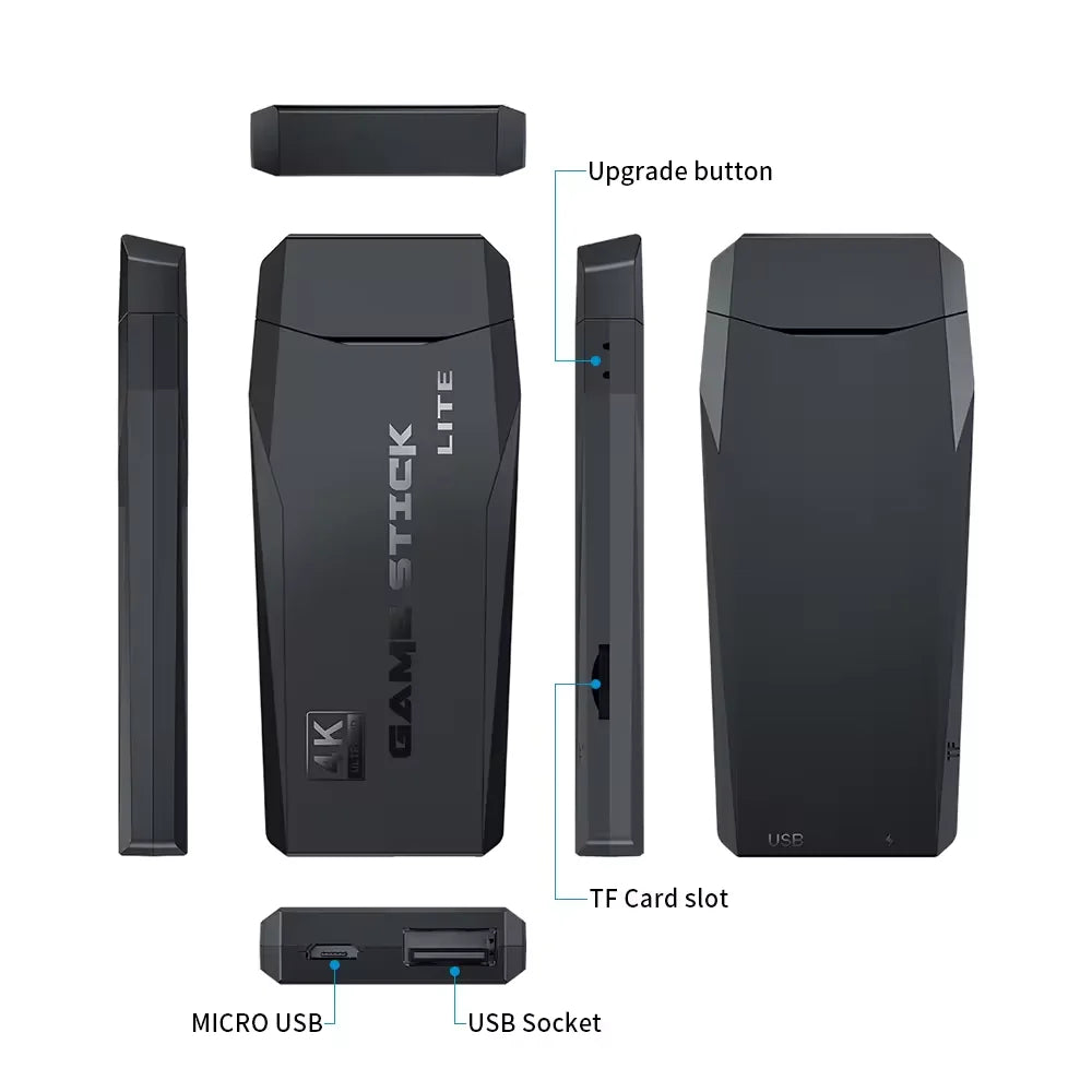 ΚΟΝΣΟΛΑ ΠΑΙΧΝΙΔΙΩΝ GAME STICK 4K ΜΕ 15000+ ΠΑΙΧΝΙΔΙΑ & 2 ΑΣΥΡΜΑΤΑ ΧΕΙΡΙΣΤΗΡΙΑ