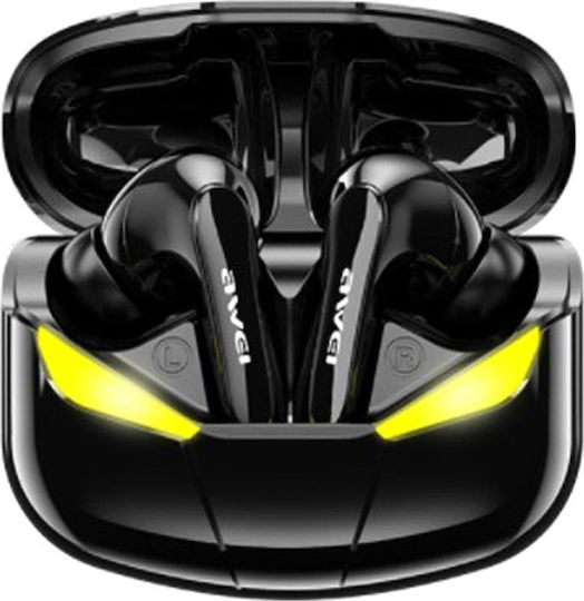AWEI T35 IN-EAR BLUETOOTH HANDSFREE ΑΚΟΥΣΤΙΚΑ ΜΕ ΘΗΚΗ ΦΟΡΤΙΣΗΣ ΜΑΥΡΑ