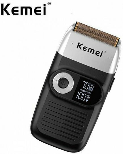 Kemei foil trimmer λειτουργία με και χωρίς καλώδιο και αυτονομία 120 λεπτά
