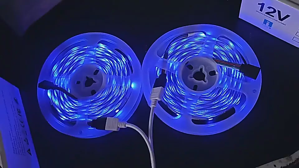 led Ταινια Πολυχρωμη 10 Μετρων με Τηλεχειριστηριο ,Τροφοδοσίας 12V RGB 300 LED