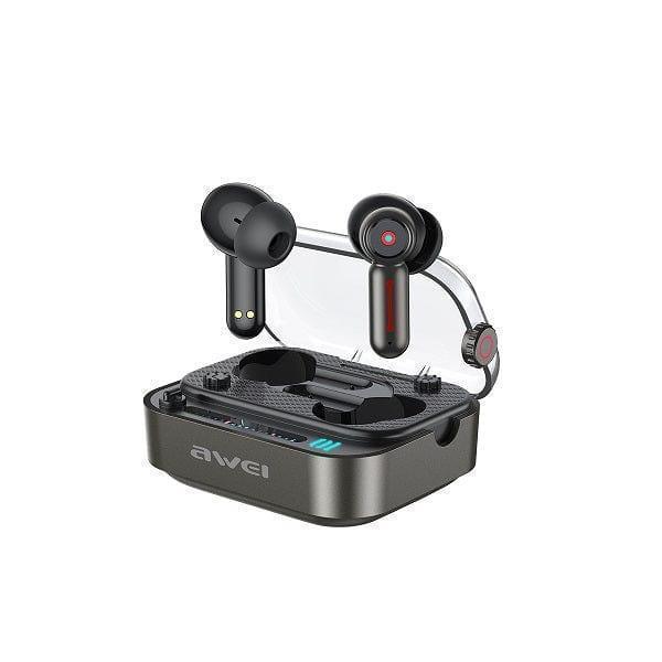 AWEI T58 BLUETOOTH HANDSFREE IN-EAR ΜΕ ΘΗΚΗ ΦΟΡΤΙΣΗΣ & ACTIVE NOISE ΜΑΥΡΟ- vip mix shop