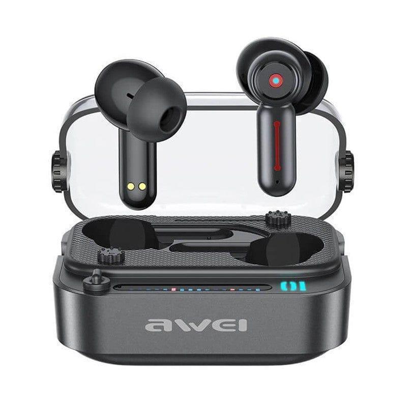 AWEI T58 BLUETOOTH HANDSFREE IN-EAR ΜΕ ΘΗΚΗ ΦΟΡΤΙΣΗΣ & ACTIVE NOISE ΜΑΥΡΟ- vip mix shop