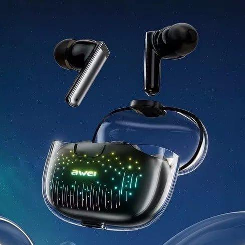 AWEI T52 PRO ΑΚΟΥΣΤΙΚΑ BLUETOOTH IN-EAR ΑΝΘΕΚΤΙΚΑ ΣΤΟ ΝΕΡΟ BLACK/BLUE - vip mix shop
