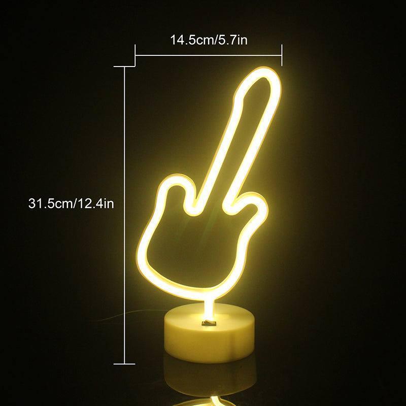 Διακοσμητική Λάμπα Led Κιθάρα - Guitar Decoration Lamp USB - vip mix shop