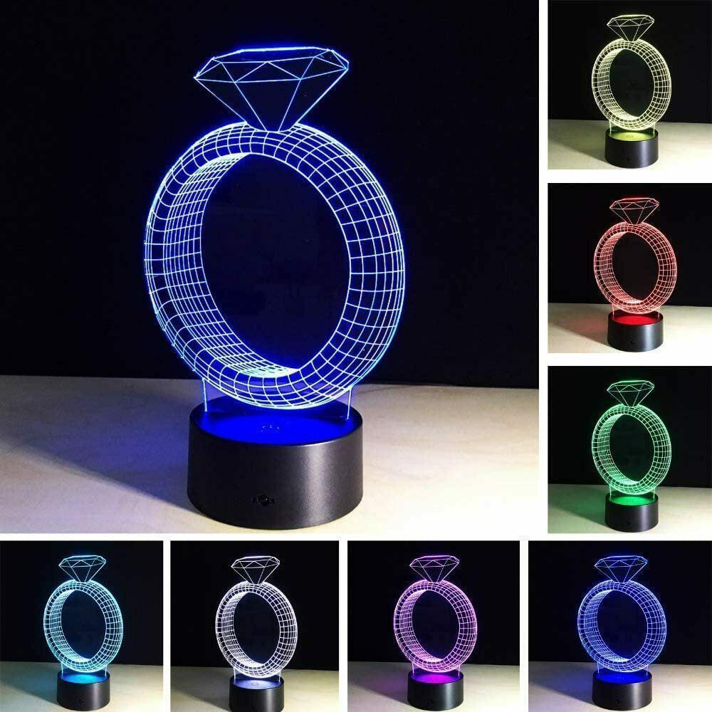 Μονόπετρο Διακοσμητικό Φωτιστικό RGB Illusion-3D Creative Visualization Lamp USB ΟΕΜ - vip mix shop