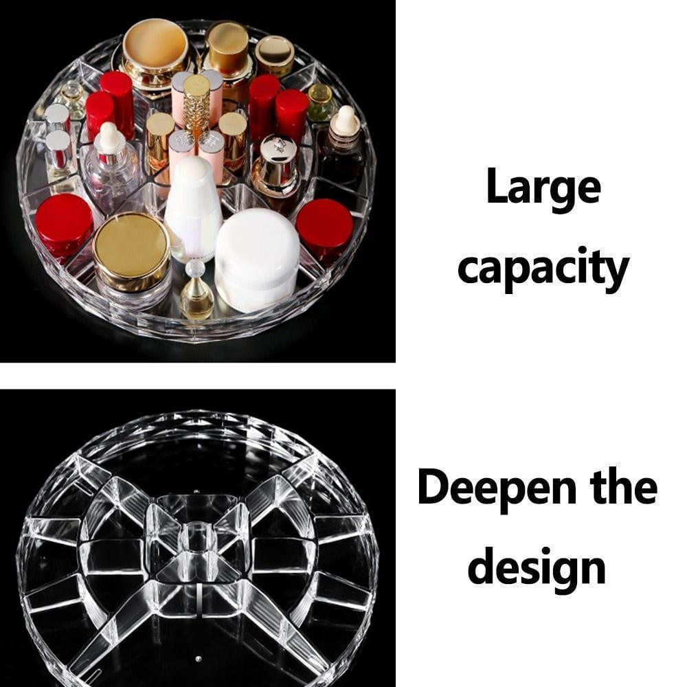ORGANIZER ΚΑΛΛΥΝΤΙΚΩΝ ΠΕΡΙΣΤΡΕΦΟΜΕΝΗ ΔΙΑΦΑΝΗ 360 ΜΟΙΡΩΝ - vip mix shop