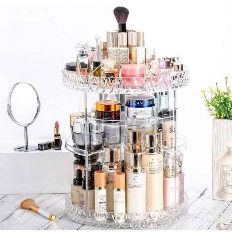 ORGANIZER ΚΑΛΛΥΝΤΙΚΩΝ ΠΕΡΙΣΤΡΕΦΟΜΕΝΗ ΔΙΑΦΑΝΗ 360 ΜΟΙΡΩΝ - vip mix shop