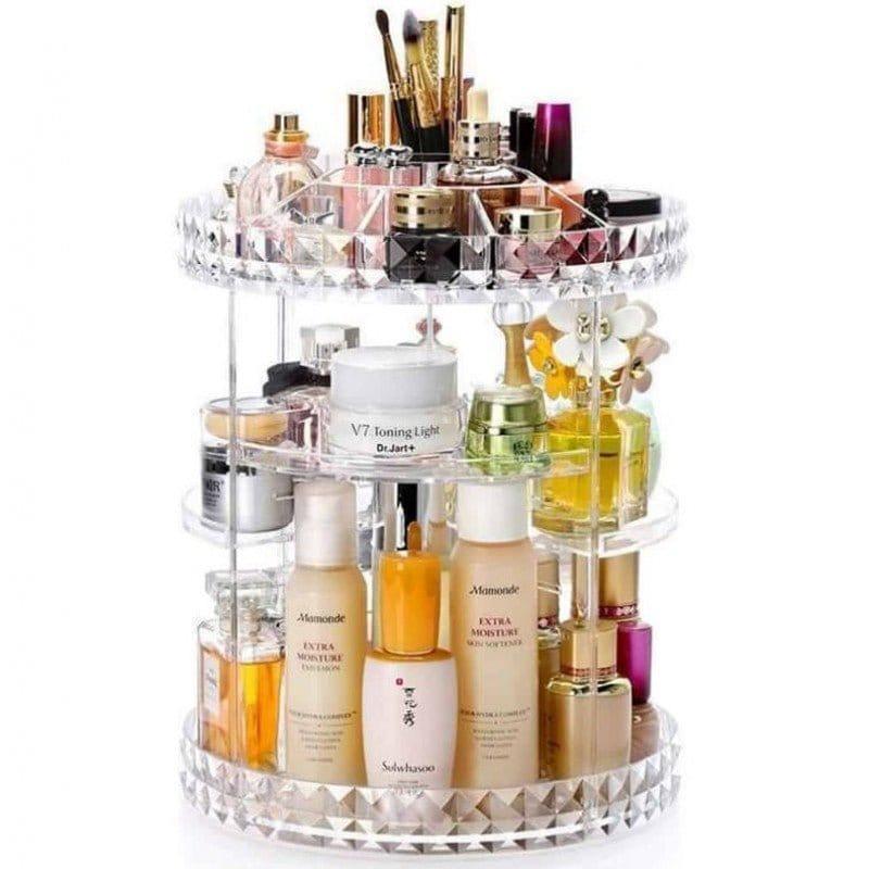 ORGANIZER ΚΑΛΛΥΝΤΙΚΩΝ ΠΕΡΙΣΤΡΕΦΟΜΕΝΗ ΔΙΑΦΑΝΗ 360 ΜΟΙΡΩΝ - vip mix shop