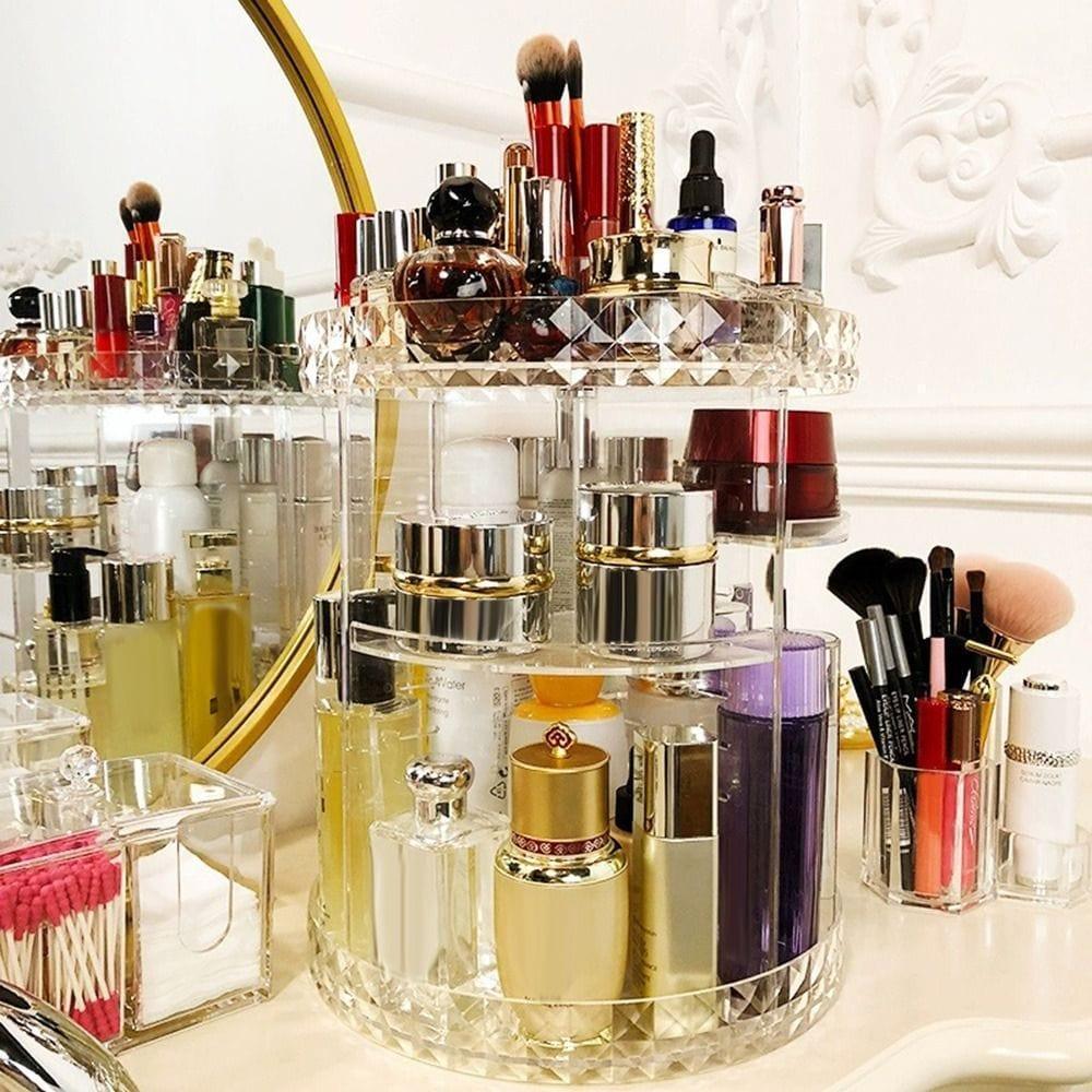 ORGANIZER ΚΑΛΛΥΝΤΙΚΩΝ ΠΕΡΙΣΤΡΕΦΟΜΕΝΗ ΔΙΑΦΑΝΗ 360 ΜΟΙΡΩΝ - vip mix shop