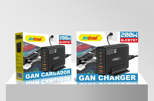 ANDOWL Q-CD787 USB-C GAN ΦΟΡΤΙΣΤΗΣ ΒΑΣΗΣ 200W
