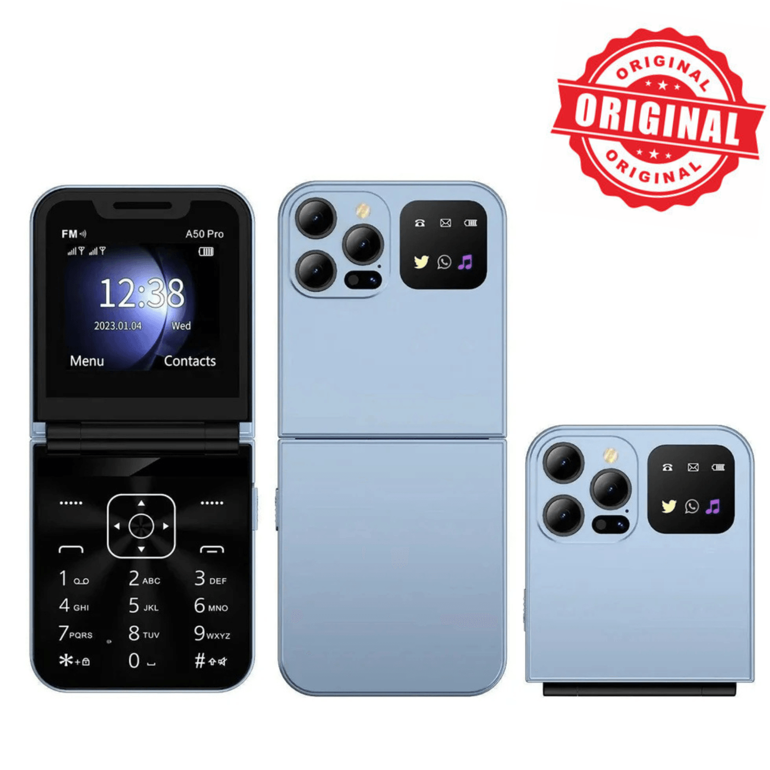 ΚΙΝΗΤΟ ΜΕ ΔΙΠΛΗ ΚΑΡΤΑ SIM ΑΝΑΔΙΠΛΟΥΜΕΝΟ ΜΕ ΟΘΟΝΗ 2.4" i15 PRO -  vip mix shop