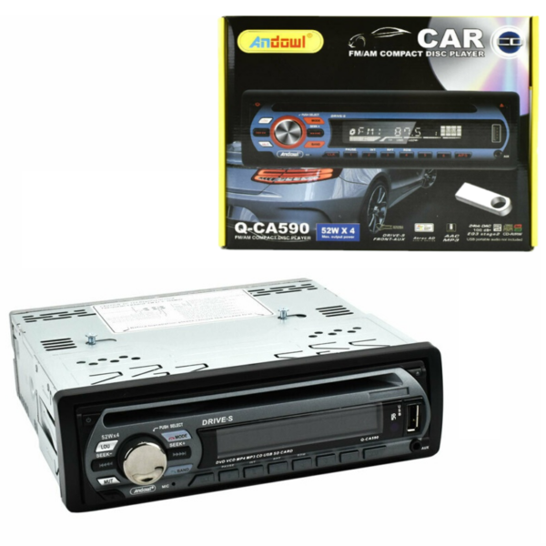 Ράδιο CD Αυτοκινήτου 1DIN με USB, Bluetooth & SD – 4x52W