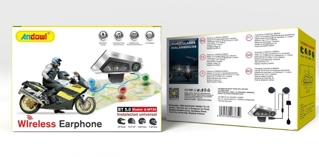 ΑΣΥΡΜΑΤΑ HANDS-FREE ΑΚΟΥΣΤΙΚΑ ANDOWL Q-MT25 ΜΕ BLUETOOTH 5.0 ΚΑΙ ΑΚΥΡΩΣΗ ΘΟΡΥΒΟΥ DSP. ΙΔΑΝΙΚΑ ΓΙΑ ΚΡΑΝΗ ΜΗΧΑΝΗΣ, 15–20 ΩΡΕΣ ΧΡΗΣΗΣ, ΜΑΥΡΟ.