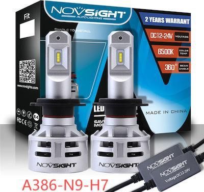 Λάμπες H7 LED 6500K 10000lm NovSight (Σετ 2τμχ)