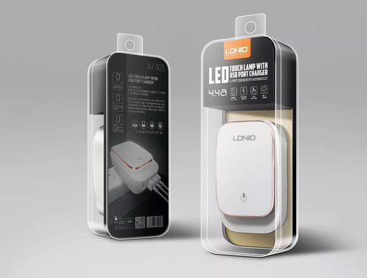 LDNIO A4405 ΦΟΡΤΙΣΤΗΣ ΜΕ 4 ΘΥΡΕΣ USB + LED ΛΑΜΠΑ & ΚΑΛΩΔΙΟ USB-C