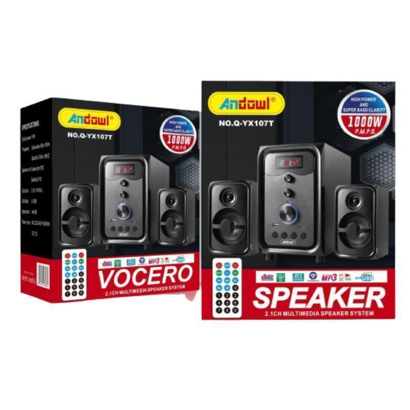 ΗΧΕΙΑ ANDOWL Q-YX107T BLUETOOTH 2.1 1000W PMPO ΜΕ USB & MICRO SD - vip mix shop