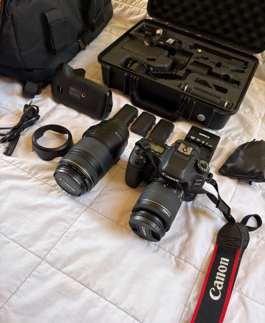 ΜΕΤΑΧΕΙΡΙΣΜΕΝΗ CANON EOS 80D ΜΕ ΦΑΚΟ 18–55MM