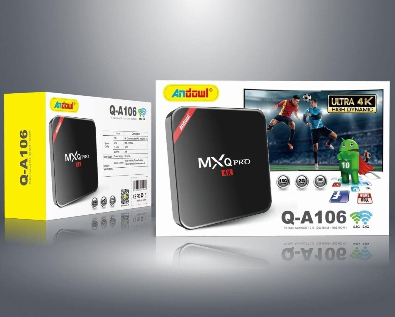 TV BOX ANDROID 4K UHD ΜΕ WIFI – 2GB RAM & 16GB ΑΠΟΘΗΚΕΥΣΗ, ANDROID 10.0