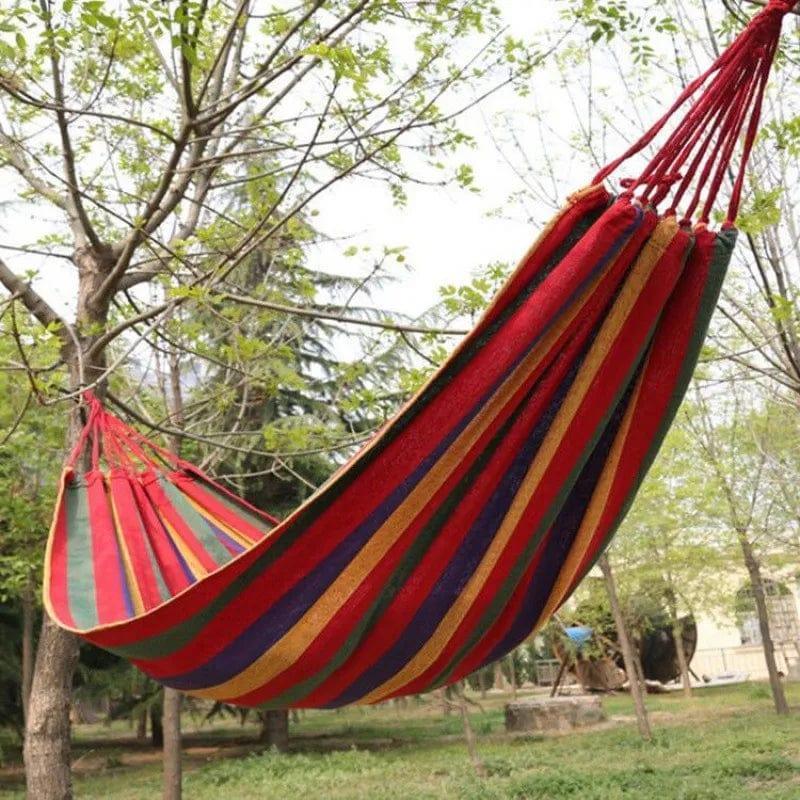 Πολύχρωμη Υφασμάτινη Διπλή Αιώρα με Διαστάσεις 190 x 150 cm - vip mix shop