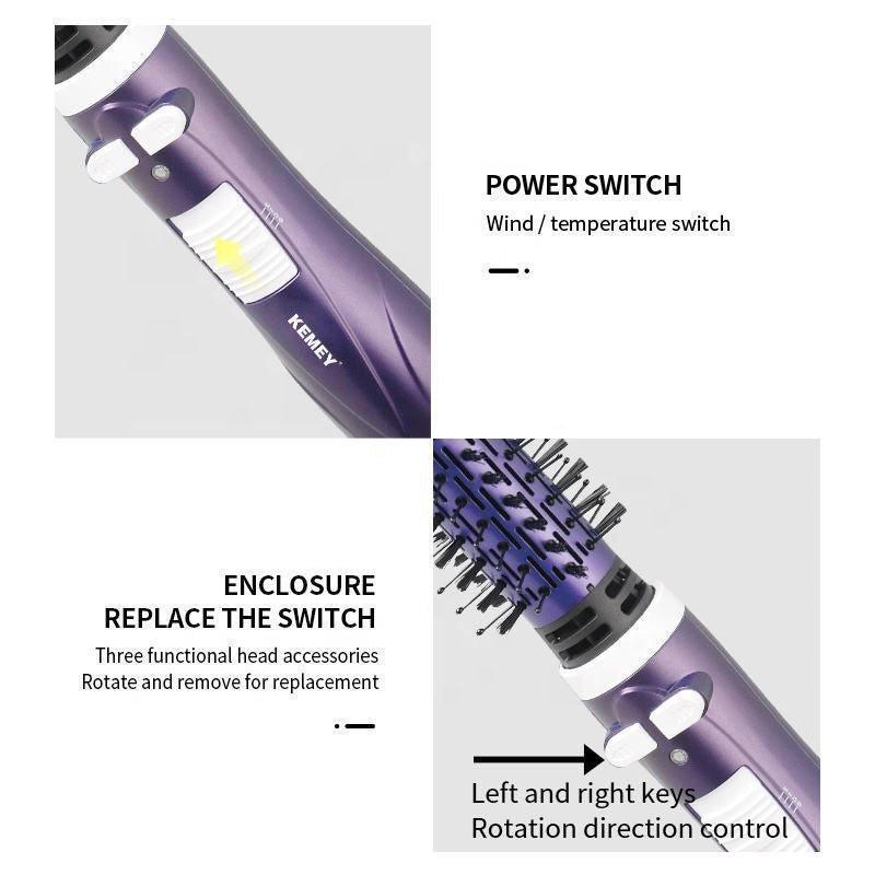 ΗΛΕΚΤΡΙΚΗ ΒΟΥΡΤΣΑ ΜΑΛΛΙΩΝ ΜΕ ΑΕΡΑ ΠΕΡΙΣΤΡΕΦΟΜΕΝΗ KEMEY KM 813 - vip mix shop