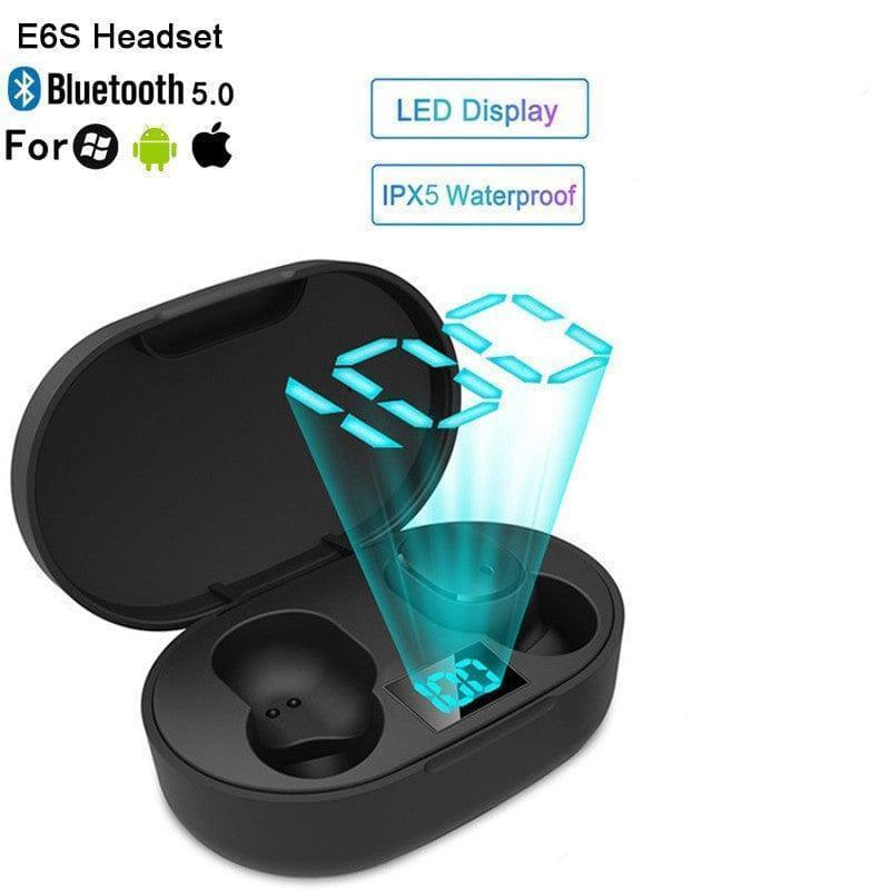 ΑΚΟΥΣΤΙΚΑ BLUETOOTH ΜΑΥΡΑ ΜΕ ΘΗΚΗ ΦΟΡΤΙΣΗΣ ANDOWL E6S - vip mix shop