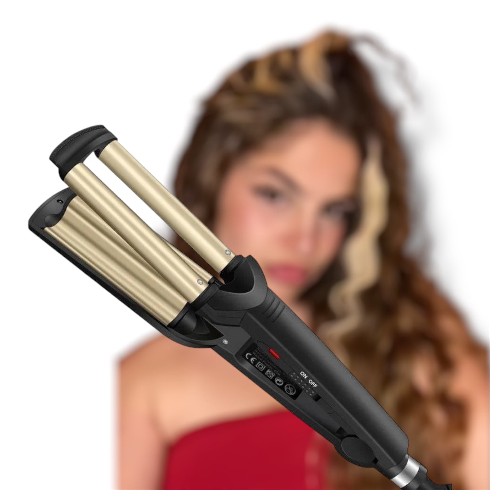 Ψαλίδι για κυματιστά μαλλιά Vang Gold ΗΡΩ-22