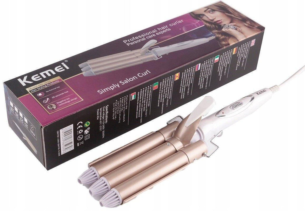 ΤΡΙΠΛΟ ΗΛΕΚΤΡΙΚΟ ΨΑΛΙΔΙ ΜΑΛΛΙΩΝ KEMEI KM 1010- vip mix shop