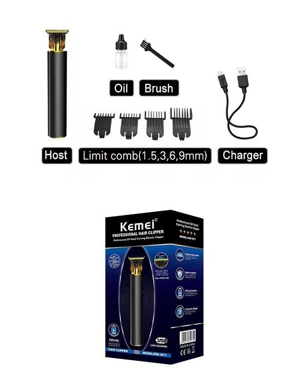 TRIMMER KEMEI KM 1971 ΕΠΑΝΑΦΟΡΤΙΖΟΜΕΝΟ ΓΙΑ ΓΕΝΙ ΚΑΙ ΜΑΛΛΙΑ - vip mix shop