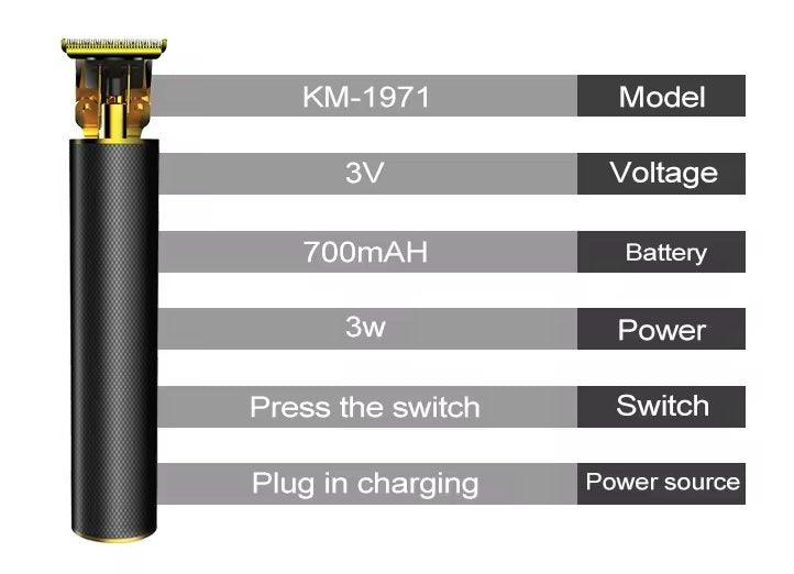 TRIMMER KEMEI KM 1971 ΕΠΑΝΑΦΟΡΤΙΖΟΜΕΝΟ ΓΙΑ ΓΕΝΙ ΚΑΙ ΜΑΛΛΙΑ - vip mix shop