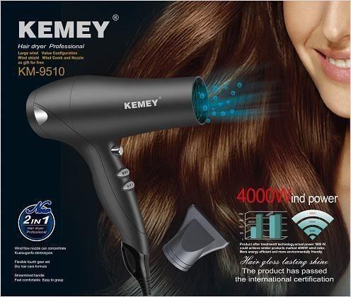 HAIR DRYER KEMEI ΠΙΣΤΟΛΑΚΙ ΜΑΛΛΙΩΝ 4000W KM-9510 - vip mix shop