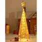 Χριστουγεννιάτικο LED Δέντρο Πυραμίδα Με Αστέρι – Χρυσό