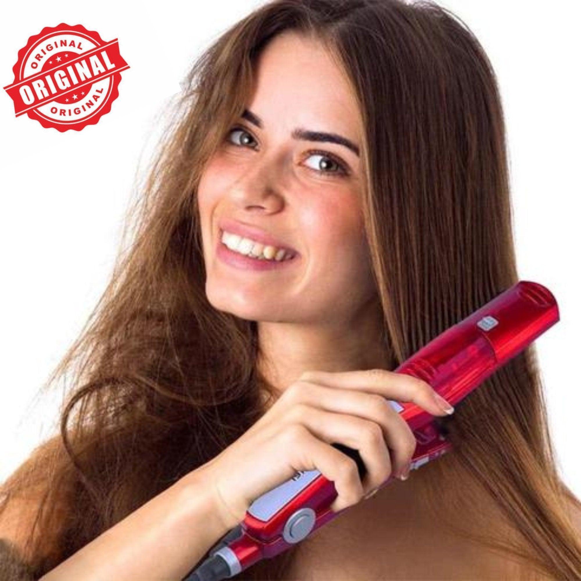 Ισιωτική Μαλλιών με Ατμό και Κεραμικές Πλάκες