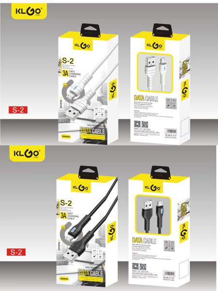 KLGO S-3A ΚΑΛΩΔΙΟ ΦΟΡΤΙΣΗΣ TYPE-C USB 1M – QUICK CHARGE & DATA TRANSFER