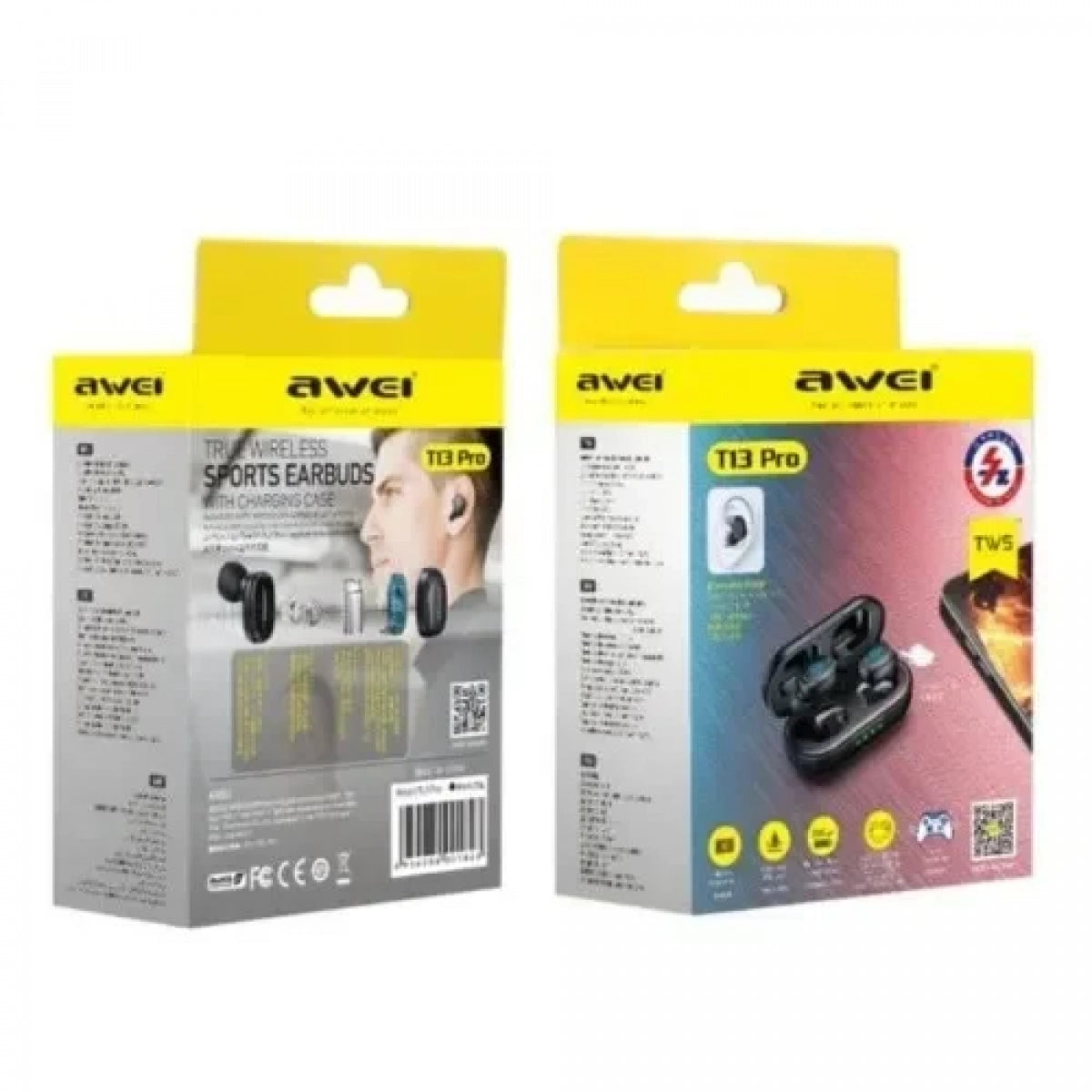 Awei T13 Pro Ασύρματα Ακουστικά Bluetooth με Θήκη Φόρτισης