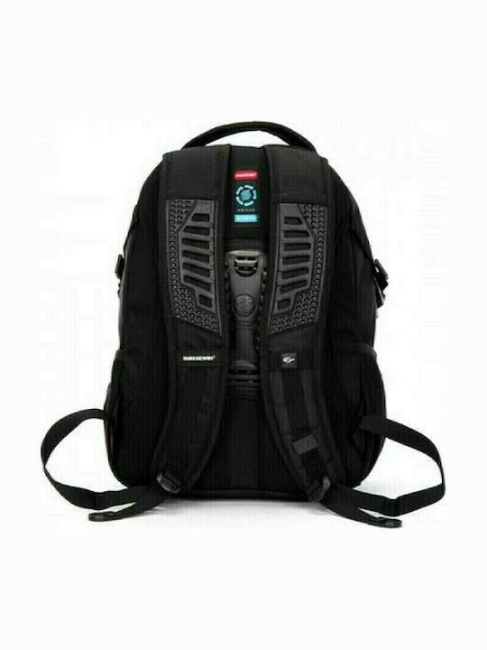SUISSEWIN AIRFLOW ΑΔΙΑΒΡΟΧΟ ΣΑΚΙΔΙΟ ΠΛΑΤΗΣ 26L ΜΑΥΡΟ ΜΕ ΘΗΚΗ LAPTOP