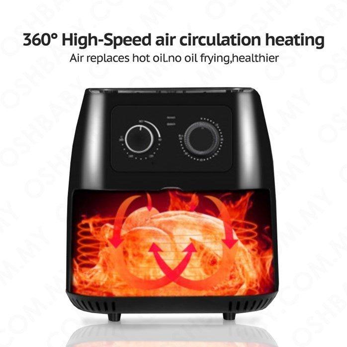 AIR FRYER SOKANY ΜΕ ΑΠΟΣΠΩΜΕΝΟ ΚΑΔΟ 8.5lt 1700W SOKANY SK-005 - vip mix shop