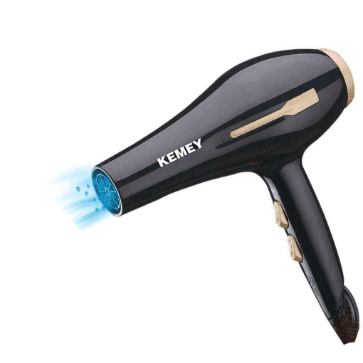 πιστολάκι μαλλιών επαγγελματικό 3000w kemey km-2376 – ισχυρό σεσουάρ για γρήγορο στέγνωμα & styling- vip mix shop