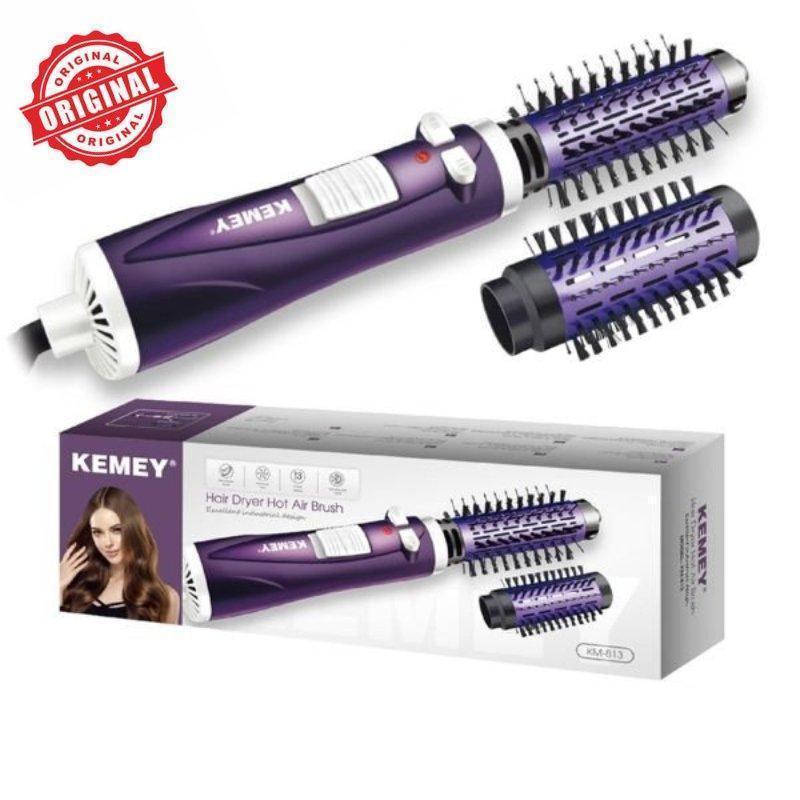 ΗΛΕΚΤΡΙΚΗ ΒΟΥΡΤΣΑ ΜΑΛΛΙΩΝ ΜΕ ΑΕΡΑ ΠΕΡΙΣΤΡΕΦΟΜΕΝΗ KEMEY KM 813 - vip mix shop